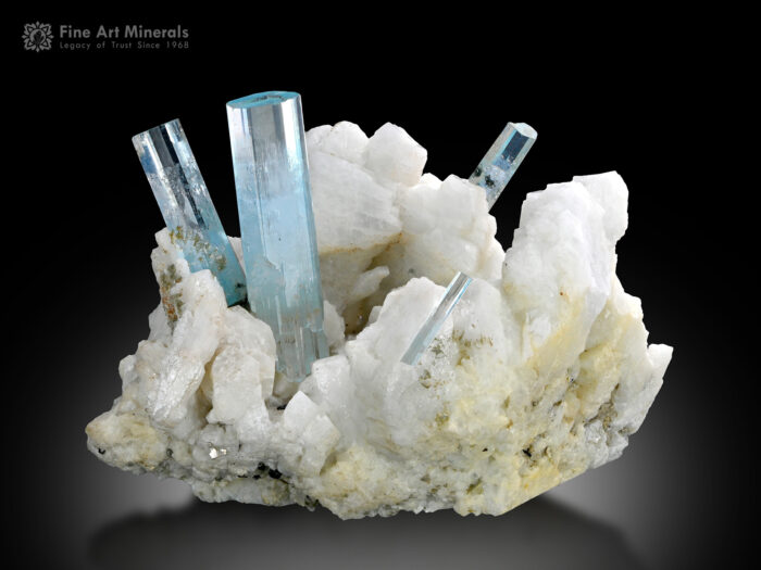 Aquamarine on Matrix from Pakistan