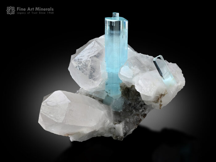 Aquamarine with Quartz from Pakistan