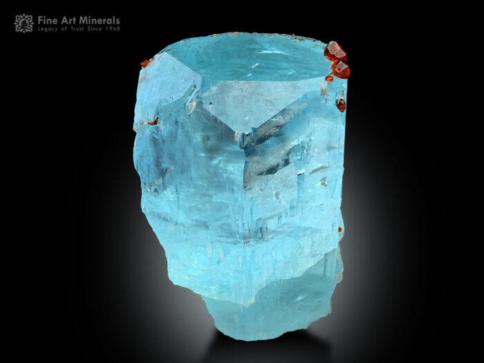 Aquamarine with Spessartine Garnet