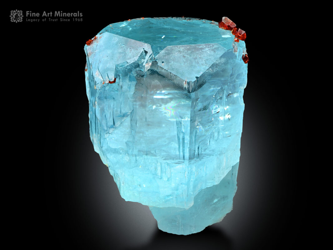 Aquamarine with Spessartine Garnet