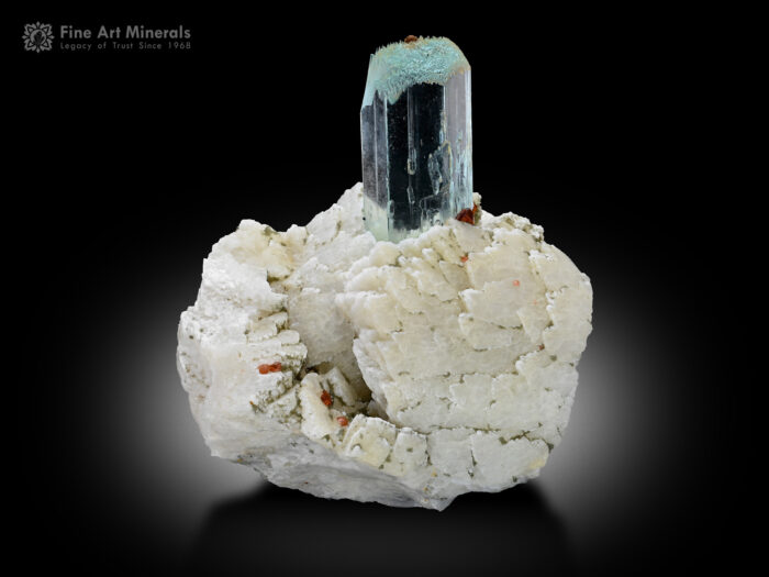 Aquamarine with Spessartine and Albite