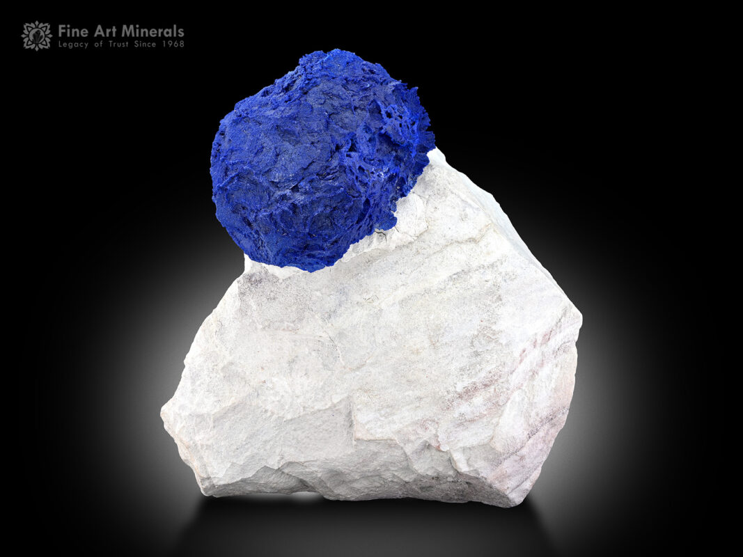 Azurite on Matrix from Australia