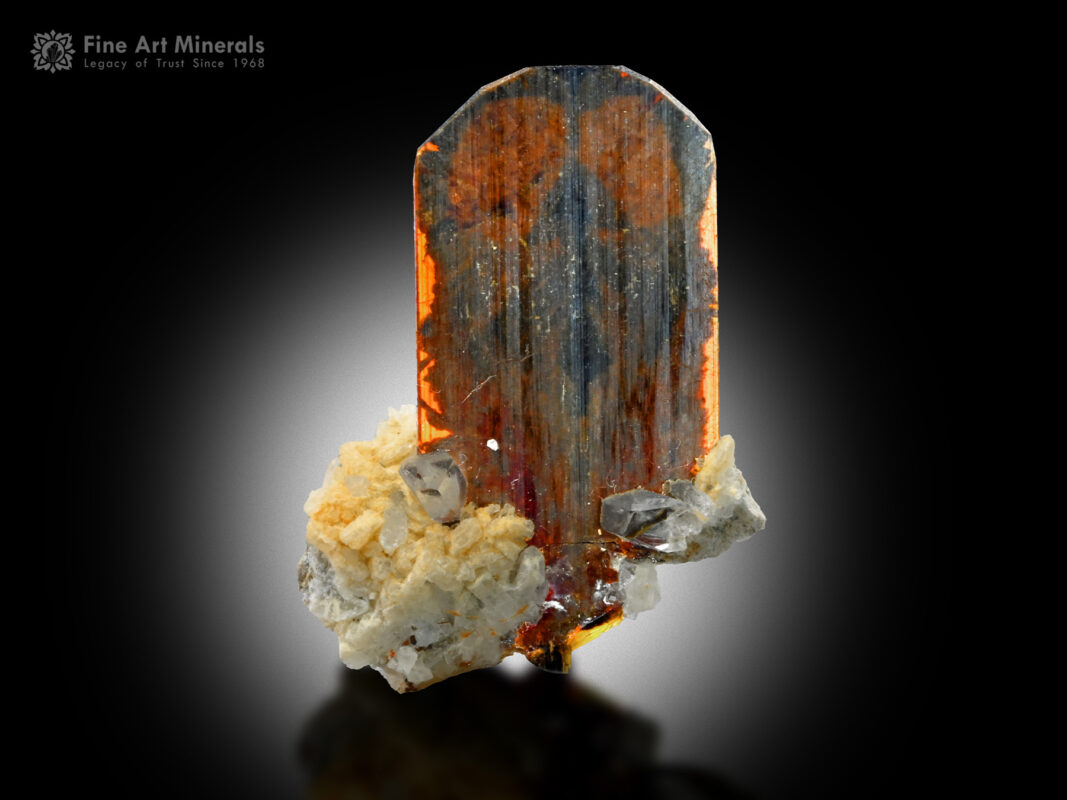 Brookite with Quartz and Albite