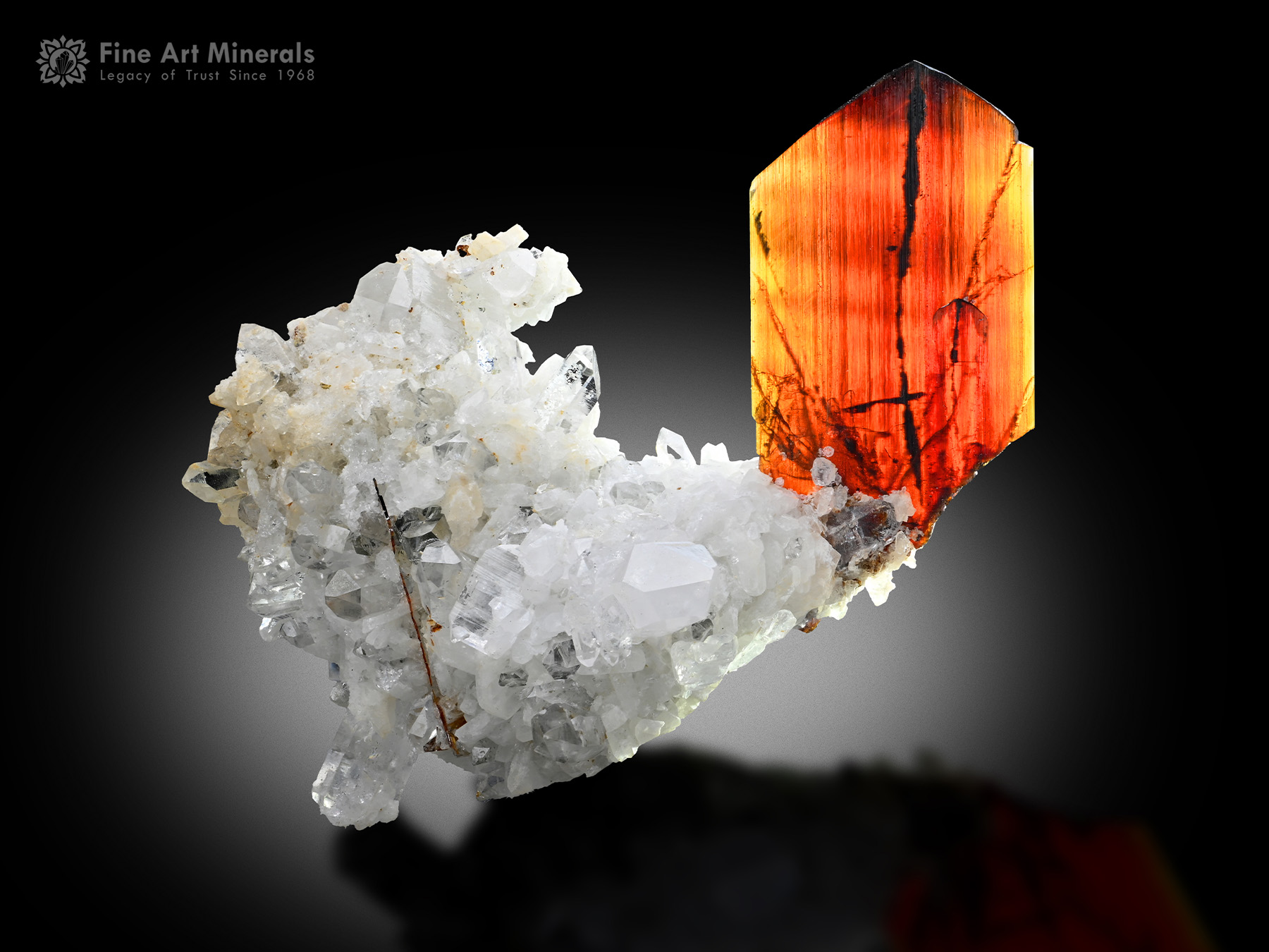 Brookite with Quartz from Pakistan