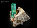 Emerald on Albite from Afghanistan