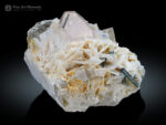 Morganite With Quartz and Tourmaline