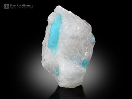 Paraiba Tourmaline on Quartz from Brazil