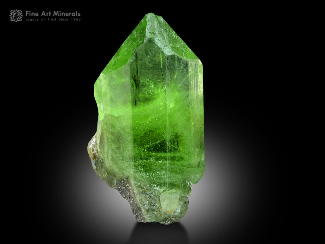 Peridot with Ludwigite Inclusions from Pakistan