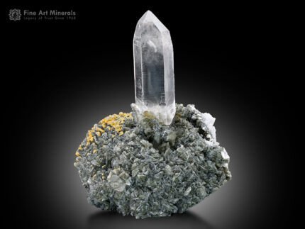 Quartz Crystal with Mica on Matrix