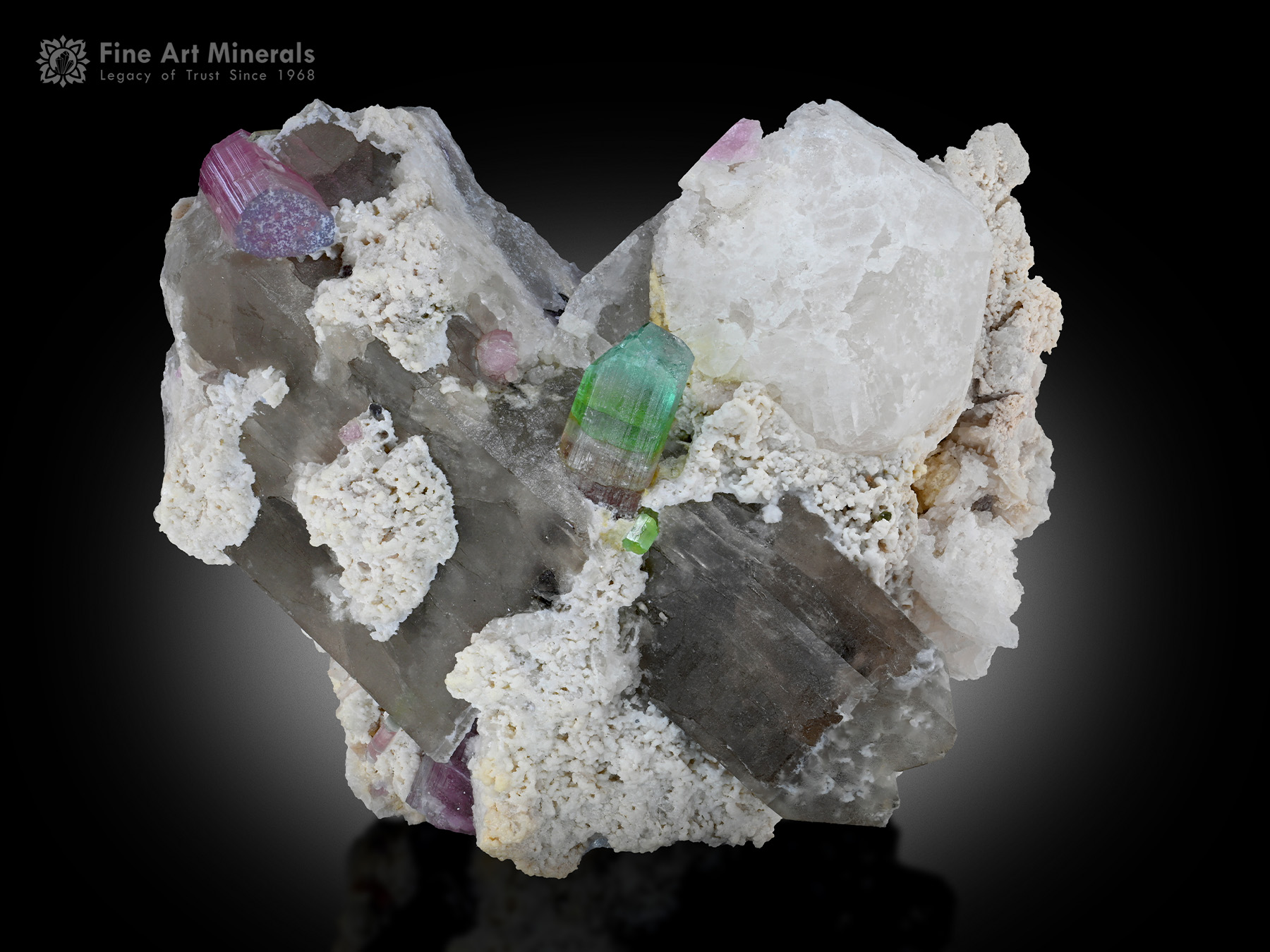 Tourmaline with Quartz from Afghanistan