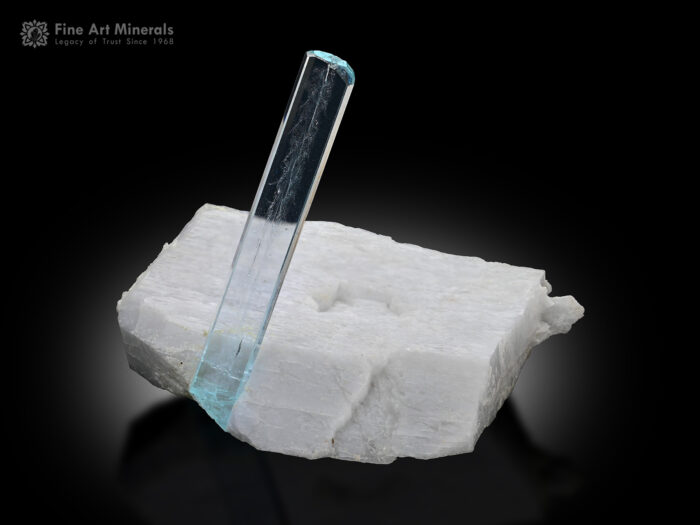 Aquamarine on Feldspar