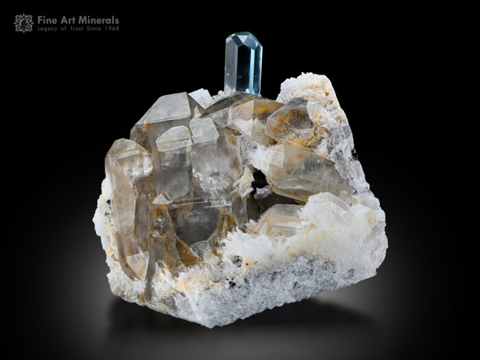 Aquamarine with Quartz from Pakistan