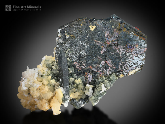 Hematite with Rutile on Matrix