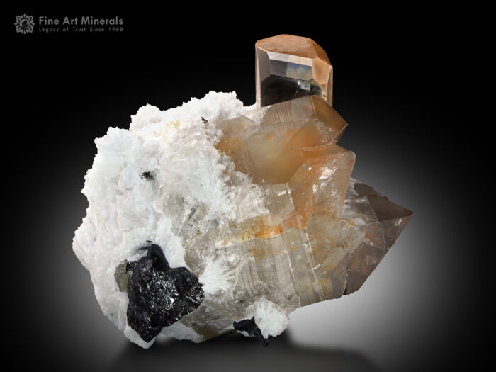 Topaz with Quartz and Albite