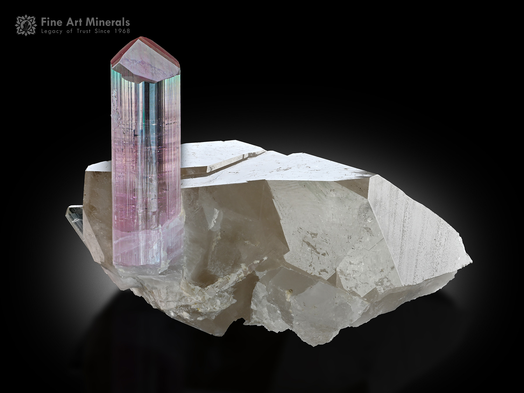 Tourmaline with Quartz from Afghanistan