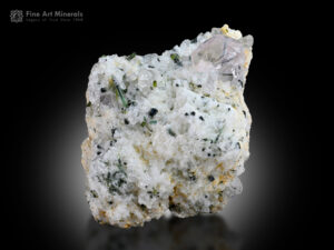 Morganite with Tourmaline on Matrix