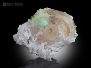 Morganite with Tourmaline