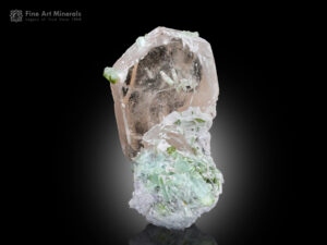 Morganite with Tourmaline and Lepidolite