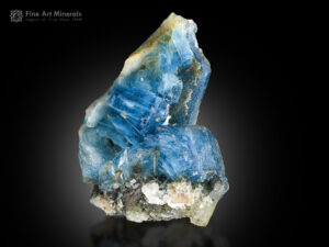 Alkali-rich blue beryl on Matrix from Badakhshan Province, Afghanistan