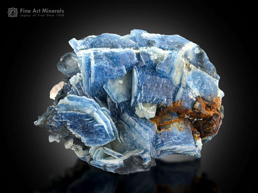 Alkali-rich blue beryl on matrix from Badakhshan Province, Afghanistan