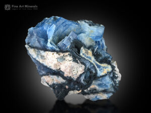 Alkali-rich blue beryl on matrix from Badakhshan Province, Afghanistan
