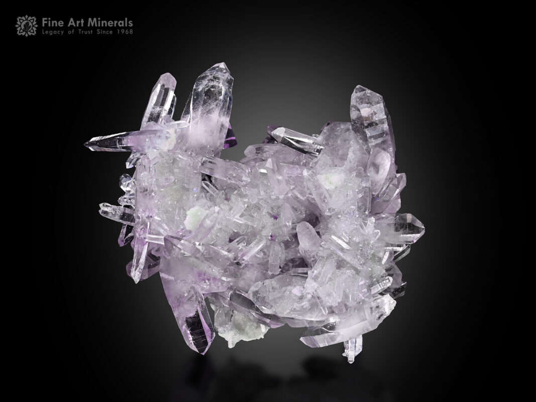 A beautiful cluster of quartz var. amethyst from Mexico.