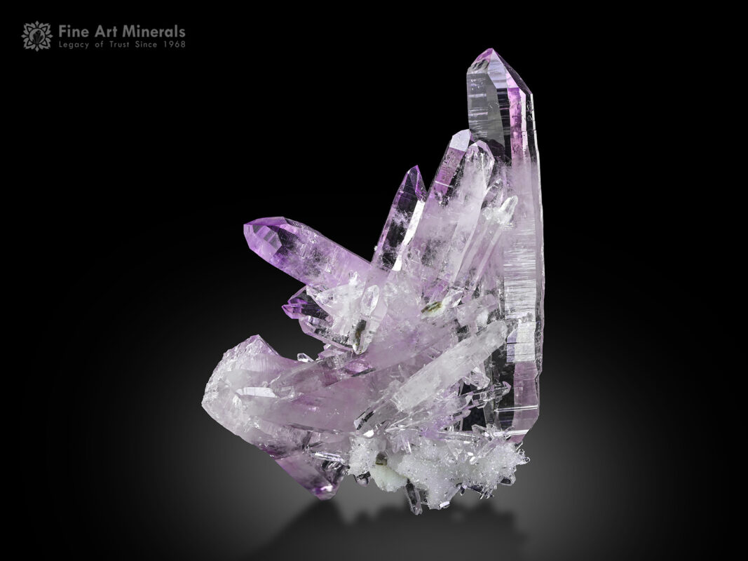 A beautiful cluster of quartz var. amethyst from Mexico.