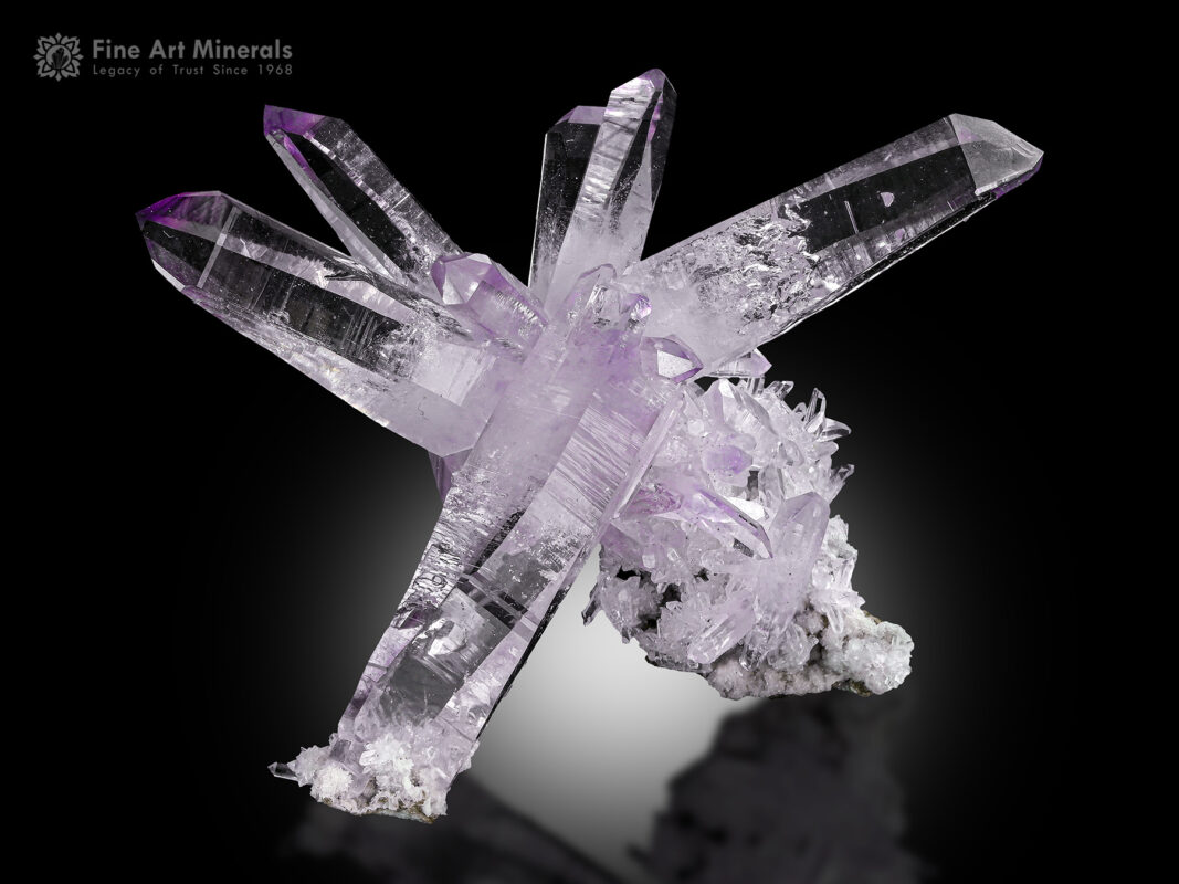 A lovely cluster of quartz var. amethyst from Mexico