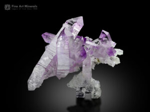A lovely gemmy cluster of quartz var. amethyst from Mexico