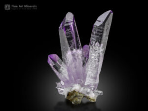 A lovely gemmy cluster of quartz var. amethyst from Mexico.