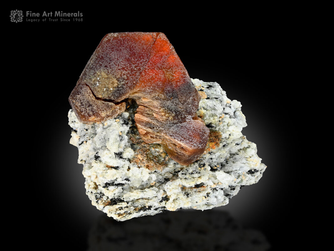 Bastnasite on matrix from Zagi Mountains, Khyber Pakhtunkhwa Province, Pakistan.