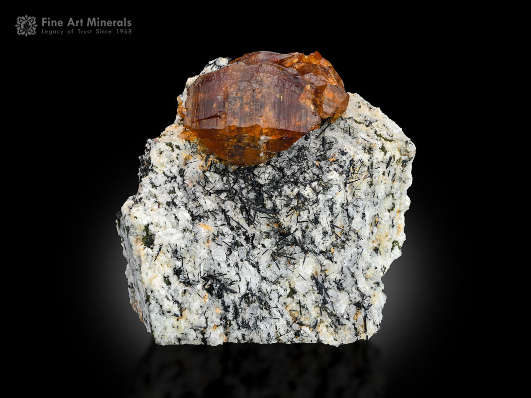 Synchysite with riebeckite and albite from Zagi Mountains, Khyber Pakhtunkhwa Province, Pakistan.