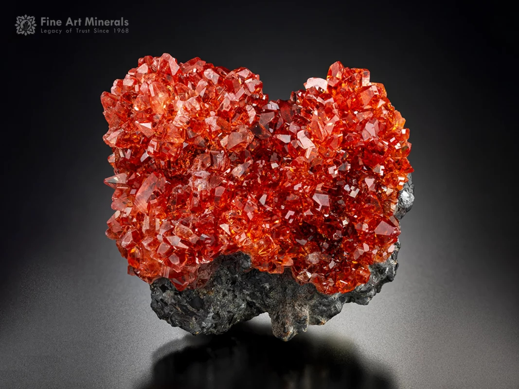 A fine mineral specimen, rhodochrosite from the famous N'Chwaning Mines, Kuruman, Kalahari, Manganese Field, Northern Cape, South Africa, is for sale.