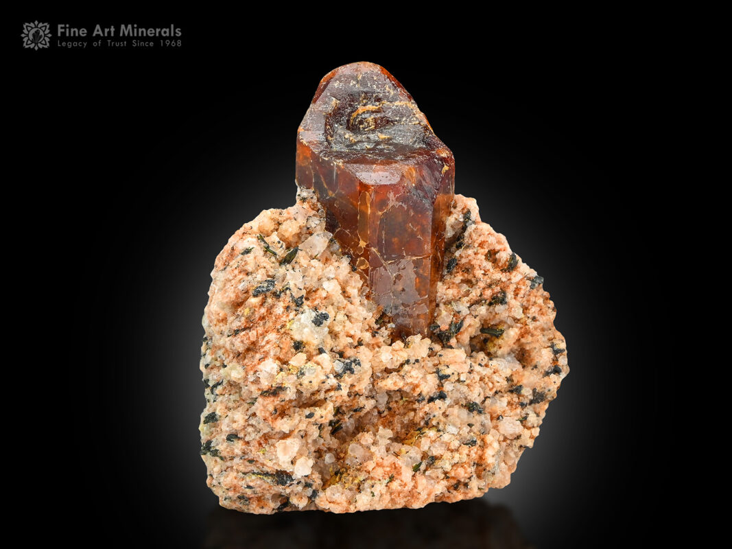 Rare specimen of bastnasite on matrix from Zagi Mountain, Khyber Pakhtunkhwa, Pakistan for sale.