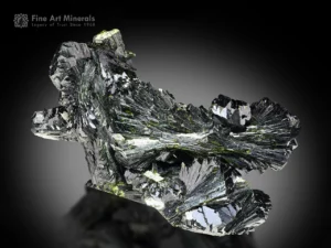 Fine mineral specimen of bow tie epidote with superb luster and sharp radiating crystal blades from Kharan District, Balochistan, Pakistan