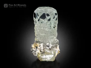 Aquamarine with Albite from Skardu District, Pakistan — toenail specimen with superb clarity and aesthetic balance.