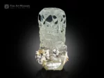 Aquamarine with Albite from Skardu District, Pakistan — toenail specimen with superb clarity and aesthetic balance.