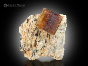 Bastnasite crystal on matrix from Pakistan – rare collectible mineral specimen.