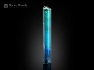 Blue Indicolite Tourmaline crystal from Afghanistan.