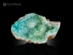 Aqua green aragonite crystal cluster with radiating formations from Afghanistan.
