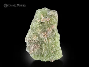 Pastel green aragonite with calcite crystals from Afghanistan.