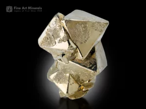 sharply formed pyrite crystal displaying superb geometry and bright reflective luster