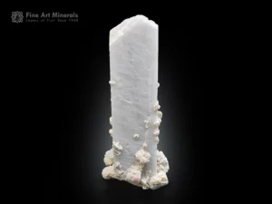 tall feldspar crystal associated with albite on matrix from Pakistan