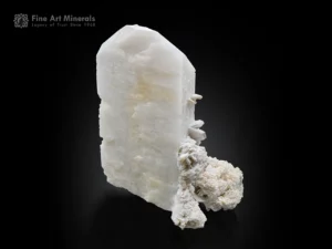 Feldspar crystal with albite Association showing soft white tones.