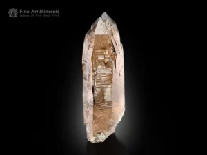 Smoky quartz crystal with transparent smoky hue and glassy luster mineral specimen.