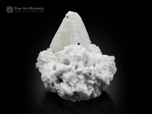Feldspar crystal on albite matrix with aquamarine and minor schorl from Pakistan