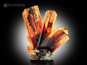 Radial reddish brown brookite crystals on albite matrix from Kharan District, Balochistan Pakistan