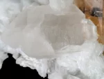 Gemmy golden topaz crystal on white cleavelandite matrix with quartz from Dassu, Pakistan
