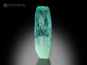 Beryl var. aquamarine crystal with sea green to blue color and excellent clarity from the Jaqueto mine.