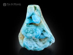 Sculptural blue aragonite specimen with botryoidal growth from Imam Rabat, Helmand, Afghanistan.